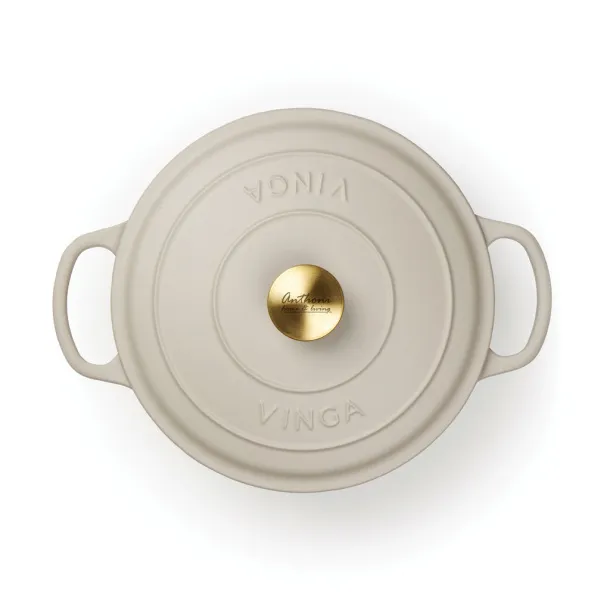  VINGA Monte emajlirani lonac od lijevanog željeza, 5,5 L - Vinga Warm Grey 3 
