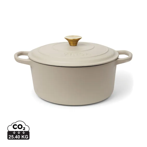  VINGA Monte emajlirani lonac od lijevanog željeza, 5,5 L - Vinga Warm Grey 3 