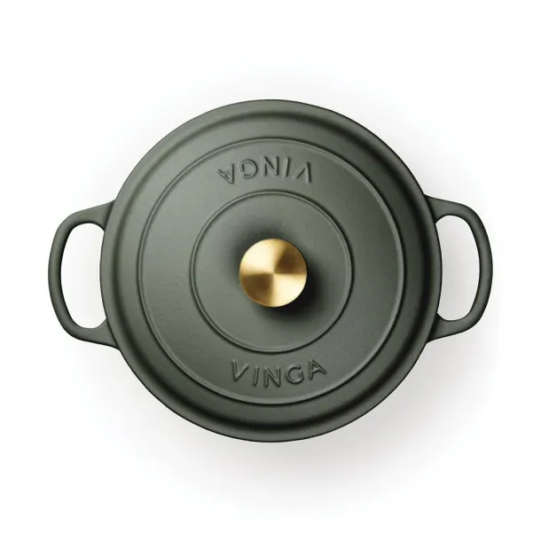  VINGA Monte enameled cast iron pot 5.5L - Vinga Green 