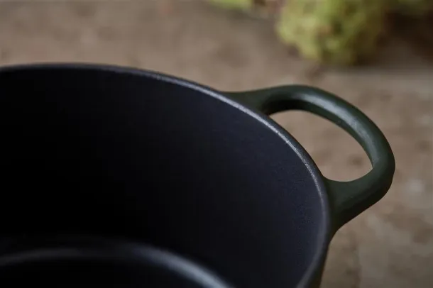 VINGA Monte enameled cast iron pot 5.5L - Vinga Green 