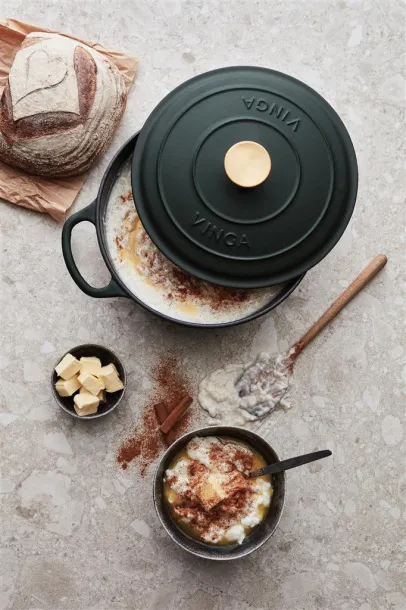  VINGA Monte enameled cast iron pot 5.5L - Vinga Green 