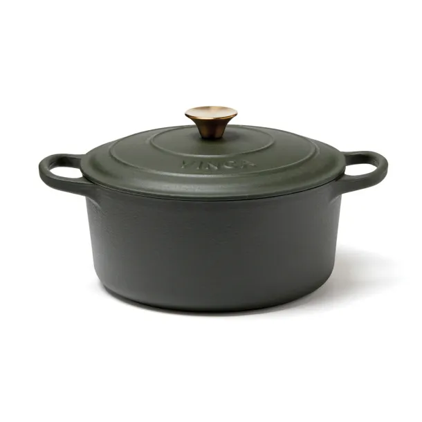  VINGA Monte enameled cast iron pot 5.5L - Vinga Green 