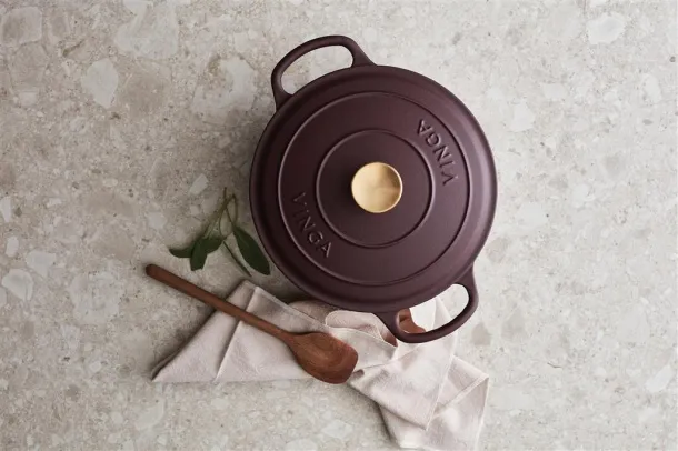  VINGA Monte enameled cast iron pot 5.5L - Vinga Red 