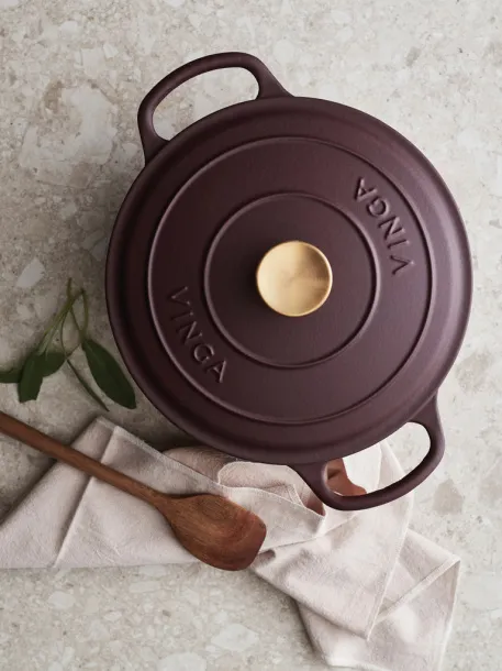  VINGA Monte enameled cast iron pot 5.5L - Vinga Red 