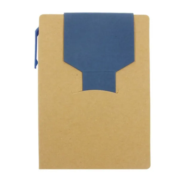  Memo holder, notebook A6, sticky notes, ball pen navy blue