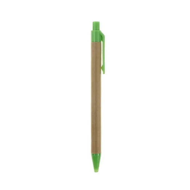  Memo holder, notebook A6, sticky notes, ball pen light green