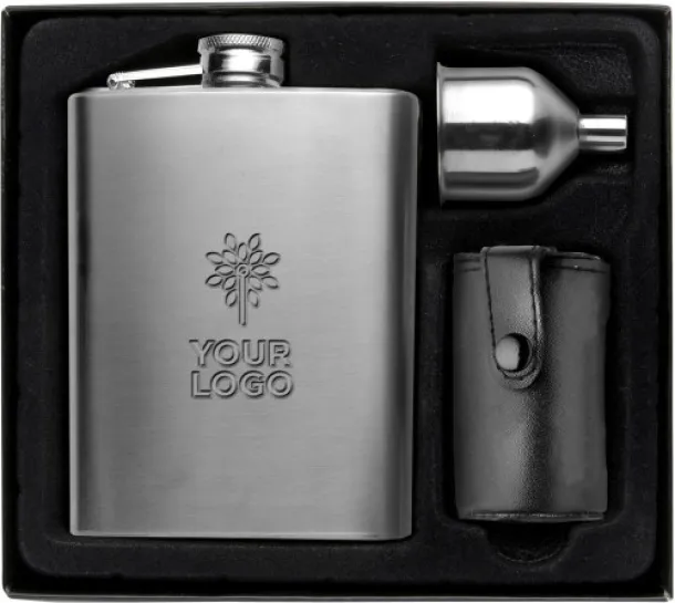  Stainless steel hip flask Brittany