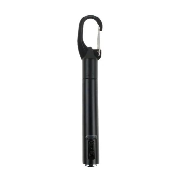  Torch 1 LED, ball pen and carabiner clip black