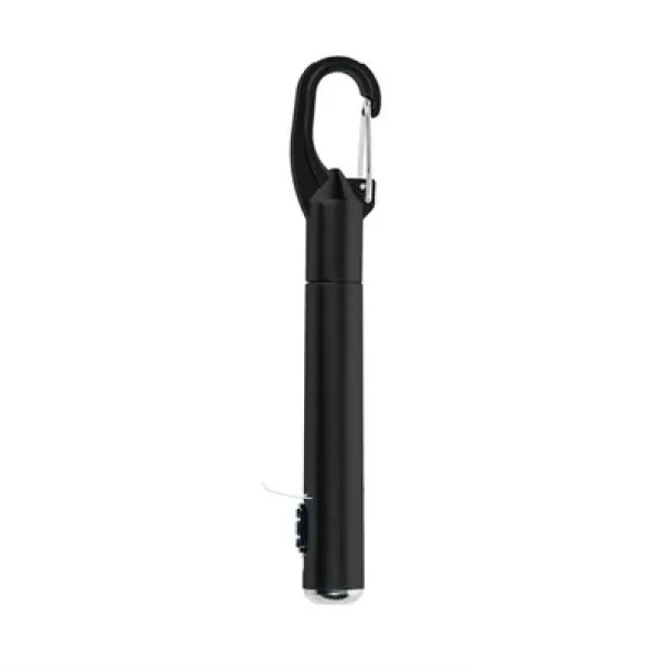  Torch 1 LED, ball pen and carabiner clip black