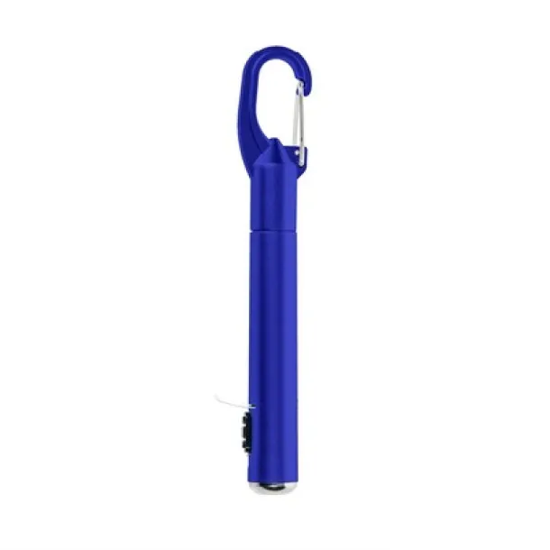  Torch 1 LED, ball pen and carabiner clip blue