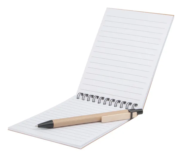 Negundo notebook with pen Natural Black