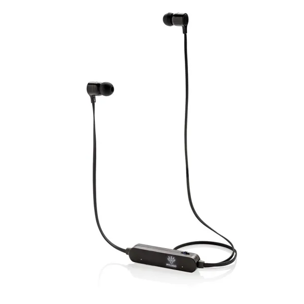  Light up logo wireless earbuds - XD Collection Black 