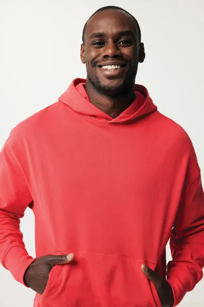  Iqoniq Yoho unisex hoodie od recikliranog pamuka, 340 g/m² - iqoniq luscious red