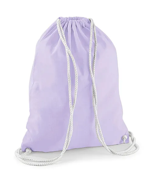  Pamučna torba s vezicama - Westford Mill Lavender Bijela