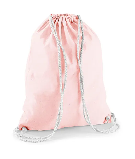  Cotton Gymsac - Westford Mill Pastel Pink Bijela