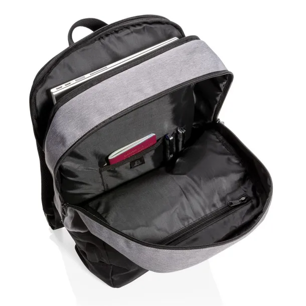  Modern 15.6" USB & RFID laptop backpack PVC free - XD Collection Black 