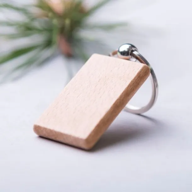  Wooden keyring wood