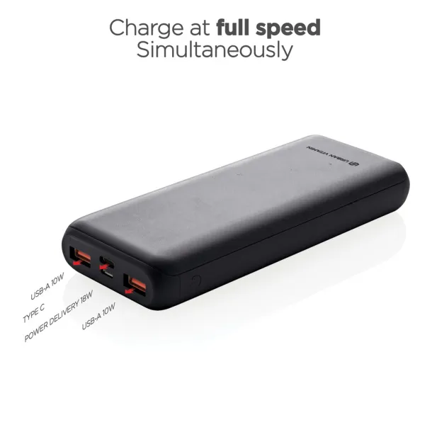 Urban Vitamin Pasadena Urban Vitamin Pasadena 20.000 mAh 18W PD powerbank - Urban Vitamin Black 