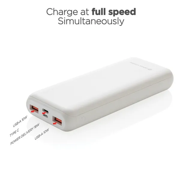 Urban Vitamin Pasadena prijenosna baterija, 20 000 mAh - Urban Vitamin Bijela