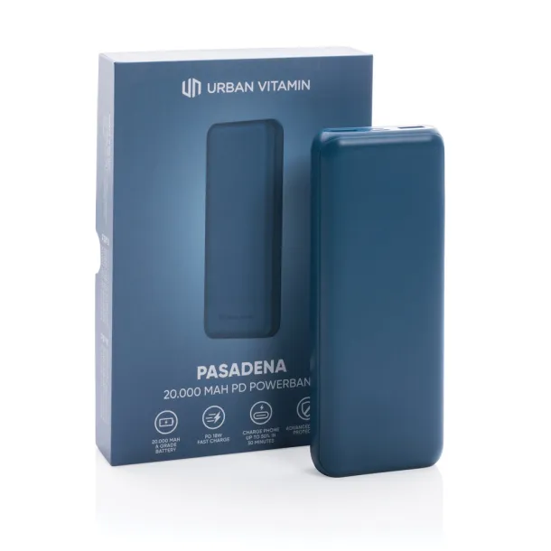 Urban Vitamin Pasadena prijenosna baterija, 20 000 mAh - Urban Vitamin Plava