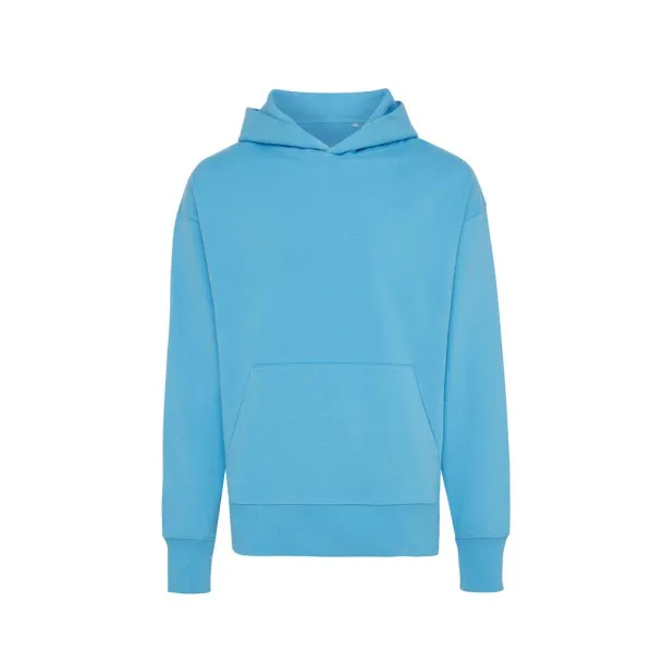 Iqoniq Yoho recycled cotton relaxed hoodie - iqoniq tranquil blue