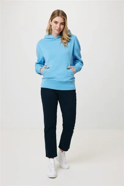  Iqoniq Yoho recycled cotton relaxed hoodie - iqoniq tranquil blue