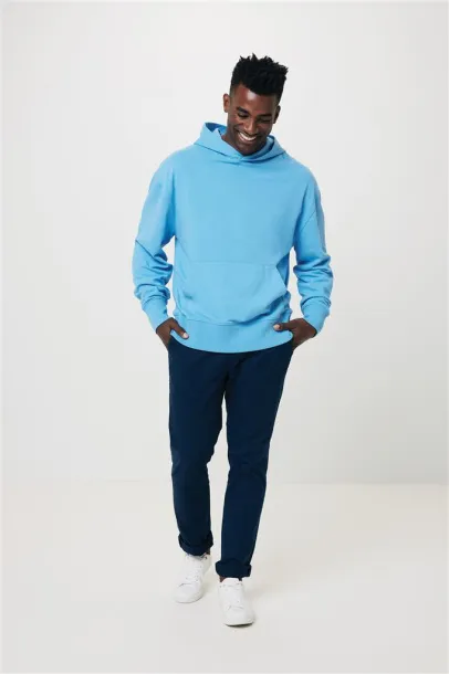  Iqoniq Yoho unisex hoodie od recikliranog pamuka, 340 g/m² - iqoniq tranquil blue