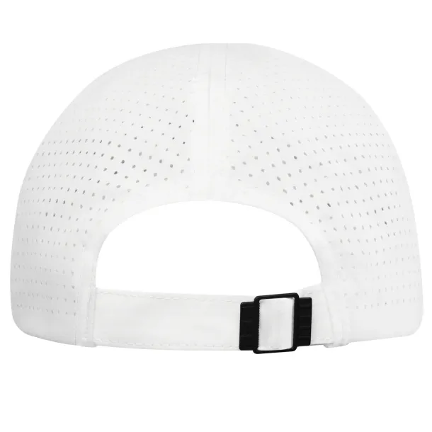 Mica 6 panel GRS recycled cool fit cap - Elevate NXT White