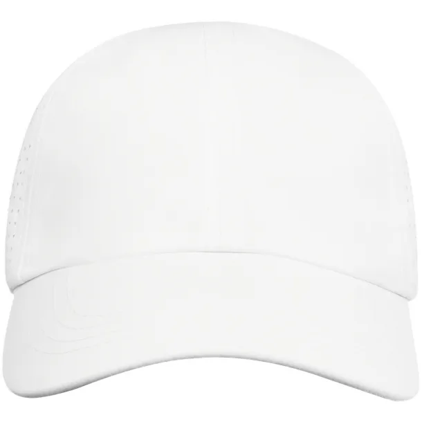 Mica 6 panel GRS recycled cool fit cap - Elevate NXT White