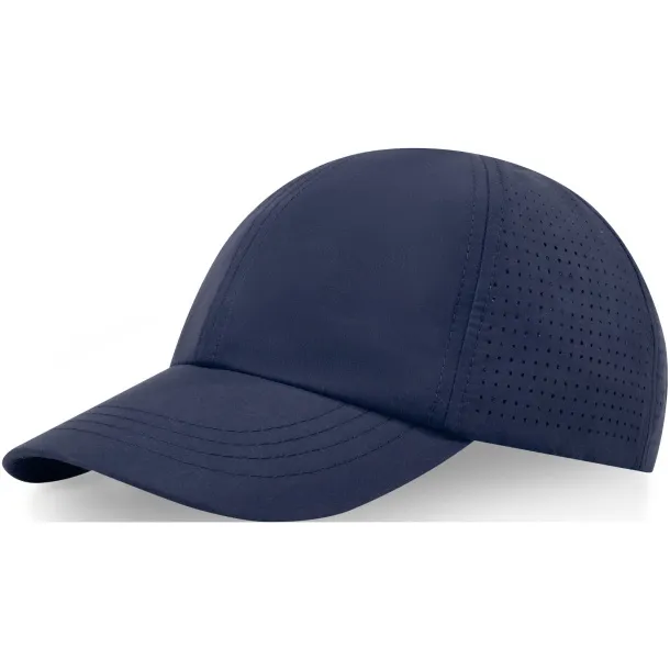 Mica 6 panel GRS recycled cool fit cap - Elevate NXT Navy Blue