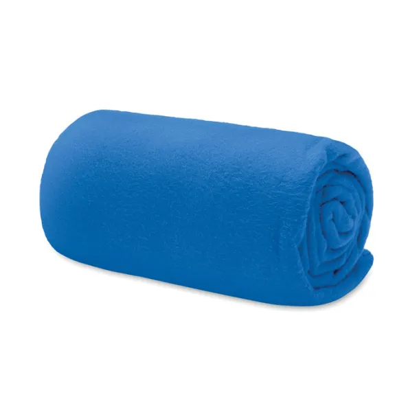 MUSALA RPET RPET fleece travel blanket Royal blue