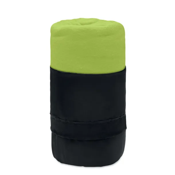 MUSALA RPET RPET fleece travel blanket Lime