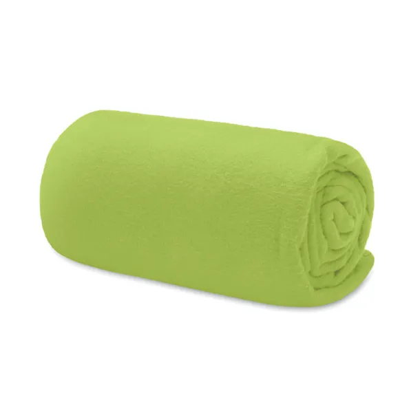 MUSALA RPET RPET fleece travel blanket Lime