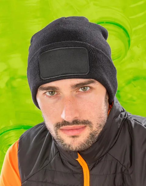  Recycled Double Knit Printers Beanie - Result Genuine Recycled