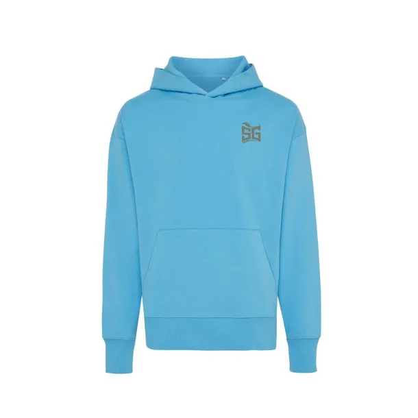  Iqoniq Yoho unisex hoodie od recikliranog pamuka, 340 g/m² - iqoniq tranquil blue