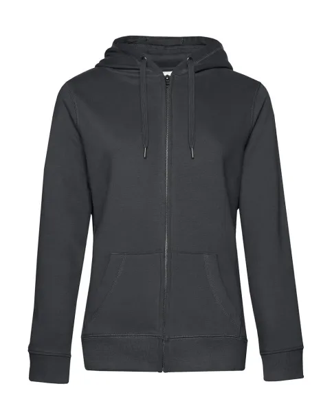 QUEEN Ženski hoodie s patentnim zatvaračem, 280 g/m² - B&C Asphalt