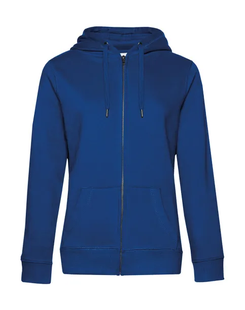 QUEEN Ženski hoodie s patentnim zatvaračem, 280 g/m² - B&C Kraljevski plava