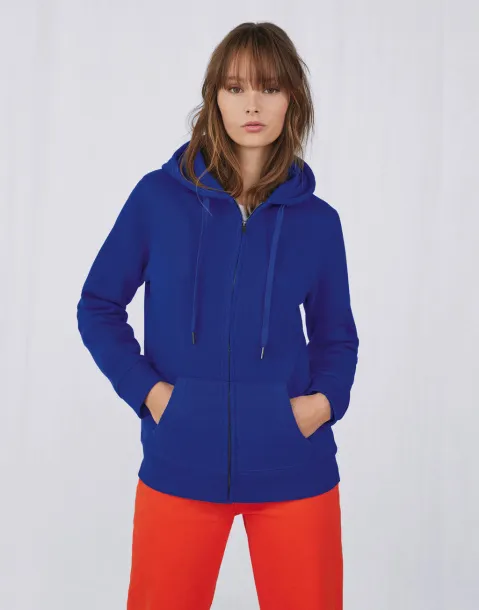 QUEEN Ženski hoodie s patentnim zatvaračem, 280 g/m² - B&C