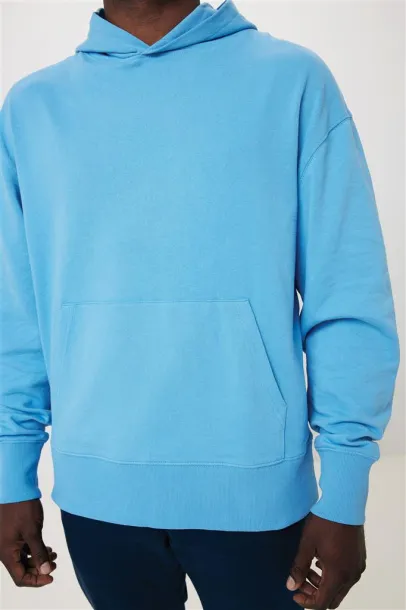  Iqoniq Yoho recycled cotton relaxed hoodie - iqoniq tranquil blue