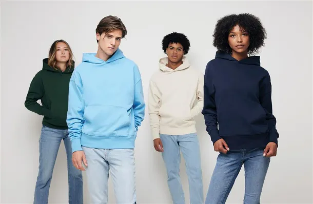  Iqoniq Yoho unisex hoodie od recikliranog pamuka - iqoniq tranquil blue