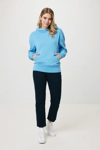  Iqoniq Yoho recycled cotton relaxed hoodie - iqoniq tranquil blue