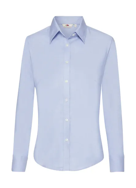  Ladies Oxford Shirt LS - Fruit of the Loom Oxford Blue