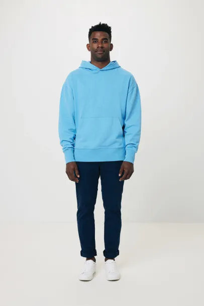  Iqoniq Yoho unisex hoodie od recikliranog pamuka, 340 g/m² - iqoniq tranquil blue