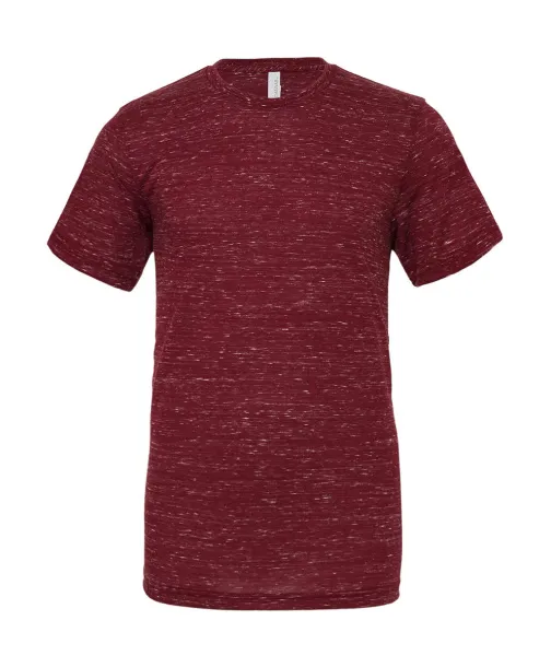  Unisex Poly-Cotton T-Shirt - Bella+Canvas Maroon Marble