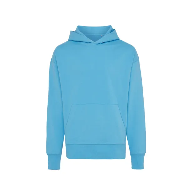  Iqoniq Yoho recycled cotton relaxed hoodie - iqoniq tranquil blue