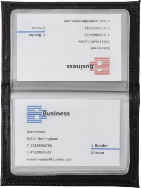  Bonded leather credit card holder Bethany Crna