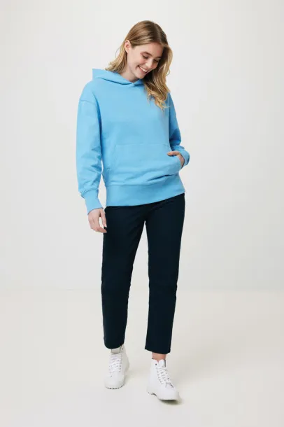  Iqoniq Yoho recycled cotton relaxed hoodie - iqoniq tranquil blue