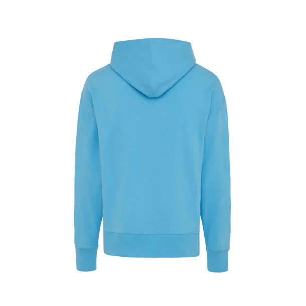  Iqoniq Yoho recycled cotton relaxed hoodie - iqoniq tranquil blue