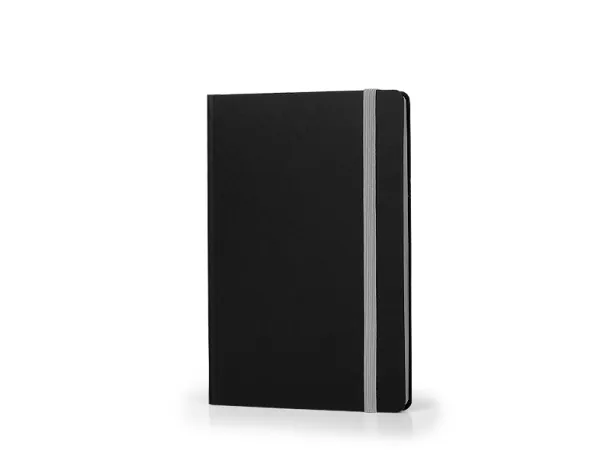 FLUX EDGE Notes s elastičnom trakom i obojanim rubom papira, A5 Siva
