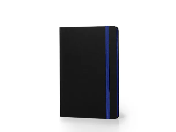 FLUX EDGE A5 notebook with elastic band and colored paper edges Royal blue